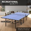 Belatt 9ft Table Tennis Table Set - 12mm MDF Indoor/Outdoor Table Tennis Table, Foldable with Net, 2 Paddles, 3 Balls Blue - 2 of 4