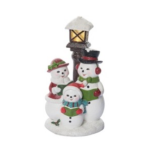 Transpac Resin 10.25 in. Multicolor Christmas Caroling Snowman Figurine - 1 of 4