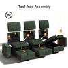 Vipbear 101" Sleeper Sofa Bed with Pull Out Bed,Sectional Sleeper Sofa with Reclining Backrest/Reversible Storage Chaise/USB Ports,Tool-Free Assembly - 4 of 4