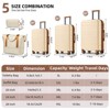 KTMBDW Luggage Sets 5 Piece Suitcases with Wheels, Suitcase Set ABS Hard Case Luggage with TSA Lock Spinner Wheels Durable Travel Luggage for Women - 3 of 4