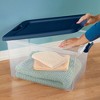 Sterilite Latching Hinged See-Through Plastic Stacking Storage Container Tote with Recessed Lids for Home Organization - image 4 of 4