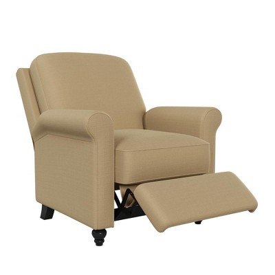 HL Home, Pushback Recliner in Taupe Linen