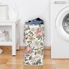 Sweet Jojo Designs Girl Foldable Laundry Hamper with Handles Vintage Floral Pink Green and Yellow - 3 of 4