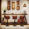 HDZNVF 70.9 in Extra Long Console Table Behind Couch, Industrial Sofa Table with 2-Tier Storage Shelves - 4 of 4