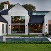 C Cattleya 22 in. Large Black Stainless Steel Outdoor Wall Lantern Sconce with Glass Panels - 4 of 4