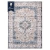 Delara Machine Washable Area Rug, Soft & Durable, Non-Slip Rug for High Traffic Areas, Light Blue/Ivory - 3 of 4
