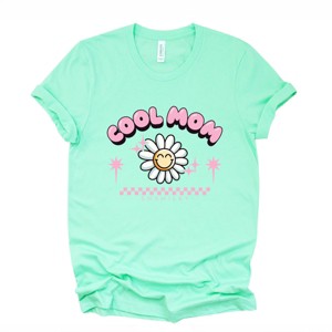 Simply Sage Market S.W.Smiley Cool Mom Flower Short Sleeve Tee - 1 of 4