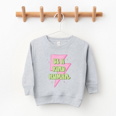 The Juniper Shop Be A Kind Human Lightning Bolt Youth Ultra-Soft Graphic Sweatshirt