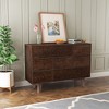 CAVINAS Dresser with 4/5/6/7 Drawer for Bedroom,Dressers & Chests of Drawers with Retro Round Handle for Living Room,Entryway,Walnut - 2 of 4