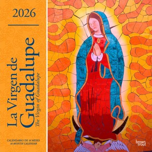 BrownTrout La Virgen de Guadalupe 2026 12"x24" Hanging Square Wall Calendar Plastic-Free - 1 of 4