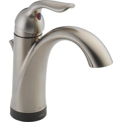 Delta Faucet 538t Dst Lahara Single Hole Bathroom Faucet With On
