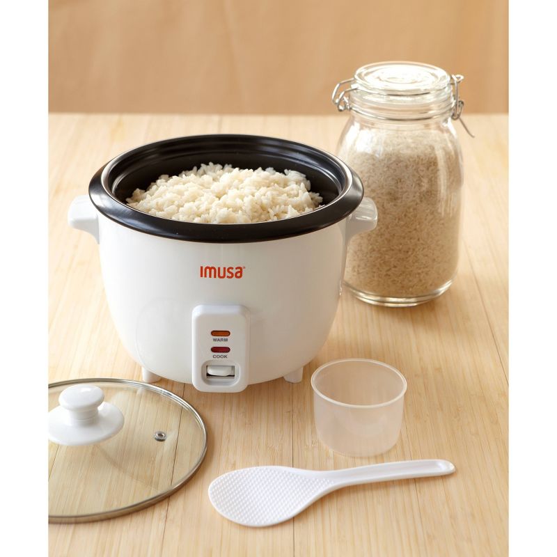 IMUSA 5 Cup Electric Nonstick Rice Cooker - White, 5 of 9