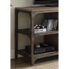 55" Weathered Industrial TV Stand with 2 Full-Extension Drawers and Open Storage for Living Room - 4 of 4