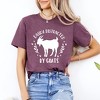 Simply Sage Market Women's Easily Distraced By Goats Short Sleeve Graphic Tee - 2 of 3