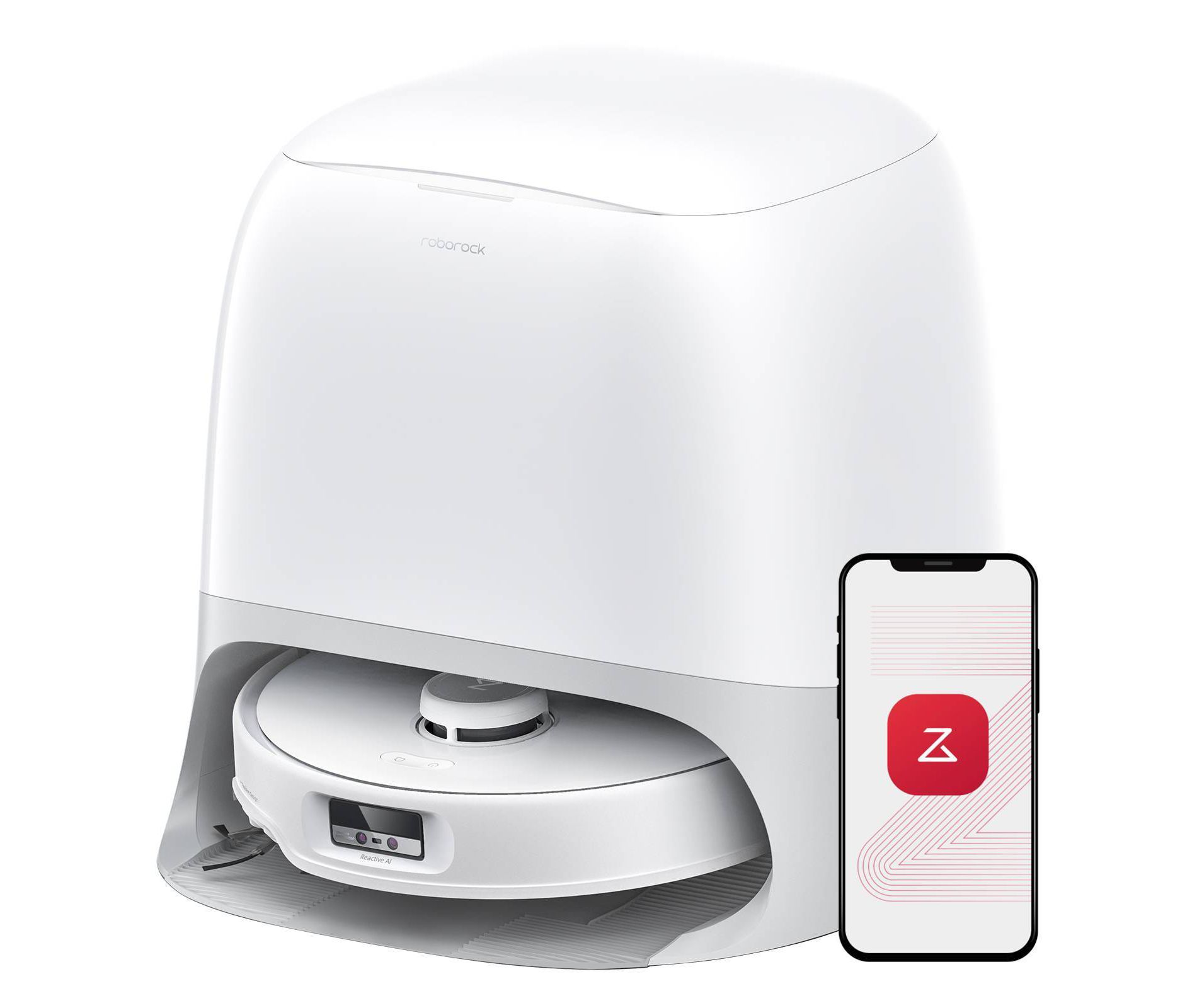 Roborock Qrevo Curv Robotic Vacuum and Mop: Multi-Surface, Electric, Tangle-Free, Automatic Height Adjustment, 2.5L Capacity