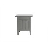 Atlantic Furniture Nantucket End Table with Charger Grey - image 4 of 4