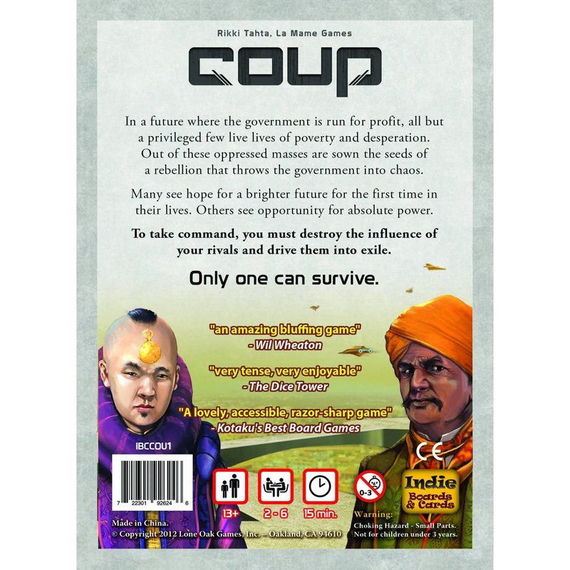Coup Board Game, 3 of 4