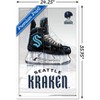 Trends International NHL Seattle Kraken - Drip Skate 20 Framed Wall Poster Prints - 3 of 4