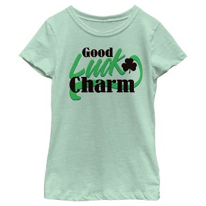 Girl's Lost Gods St. Patrick's Day Good Luck Charm T-Shirt - 1 of 4