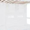 Twin over Twin Size Bunk Bed with Drawers, Wardrobe and Storage Shelves, Hydraulic Bed Underneath - ModernLuxe - 3 of 4