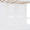 Twin over Twin Size Bunk Bed with Drawers, Wardrobe and Storage Shelves, Hydraulic Bed Underneath - ModernLuxe - image 3 of 4