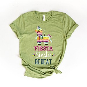 Simply Sage Market Women's Fiesta Siesta Repeat Short Sleeve Graphic Tee - 1 of 3