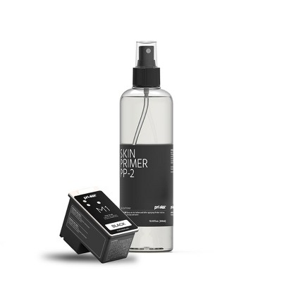 Prinker S Temporary Tattoo Color Ink Refill Set with Premium Cosmetic Full Color Ink Cartridge and Skin Primer - Compatible with Prinker S device