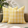 REGALWOVEN Plaid Decorative Check Soft Throw Pillow Covers  2 Pcs - 2 of 4