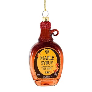 Cody Foster 4.0 Inch Maple Syrup Bottle Ornament Pancakes Breakfast Vermont Tree Ornaments - 1 of 3