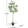 SKRAN Indoor Pachira Tree Artificial Plants Tree ,for Home Office Living Room Floor Decor,Indoor Outdoor Decoration, Housewarming Gift - 3 of 4