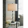 Signature Design by Ashley Airbal Contemporary 29.38" Glass Table Lamp, Set of 2, Black & Clear - 2 of 4