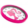 Barbie Silhouette Logo Bright Pink 10" Wall Clock - 2 of 2