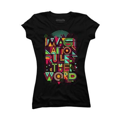 Junior's Design By Humans Imagination Rules The World By Dzeri29 T-Shirt