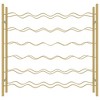 vidaXL Wine Rack for 36 Bottles Gold Metal - 4 of 4