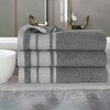 Cotton Medium Weight Bath Towel Set of 3 by Blue Nile Mills - 2 of 4