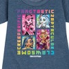 - Mattel - Clawsome, Fangtastic, Creeperific & Zapptacular Graphic Short Sleeve Fleece Dress - 2 of 4