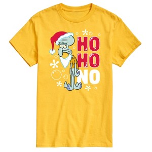Men's - SpongeBob SquarePants - Ho Ho No Squidward Christmas Short Sleeve Graphic T-Shirt - 1 of 4