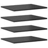 vidaXL Bookshelf Boards 4 pcs High Gloss Gray 15.7"x19.7"x0.6" Engineered Wood - 2 of 4