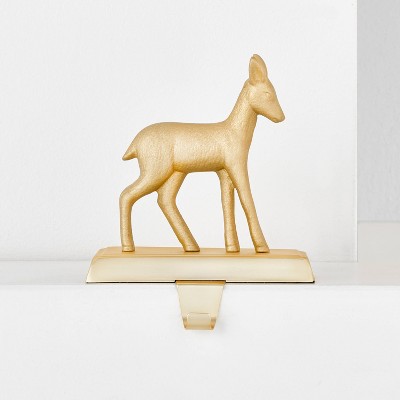 Metal Fawn Stocking Holder Gold - Wondershop™