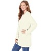 Woman Within Plus Size Cotton Cable Knit Cardigan Sweater - 4 of 4