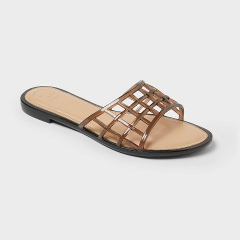 Женские сандалии A New Day Women's Harbor Jelly Slide Sandals - A New Day™ Brown 8