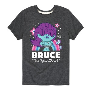 Boys' - Trolls - Bruce The Heartthrob Short Sleeve Graphic T-Shirt - 1 of 4
