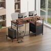 Furnulem 47" L Shaped Desk - Computer Desk Corner Desks Gaming Desk PC Table with CPU Stand Side Bag for Home Office Dorm Sturdy Writing Workstation - 3 of 4