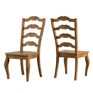 South Hill French Ladder Back Dining Chair (Set Of 2) - Oak - Inspire Q, Brown