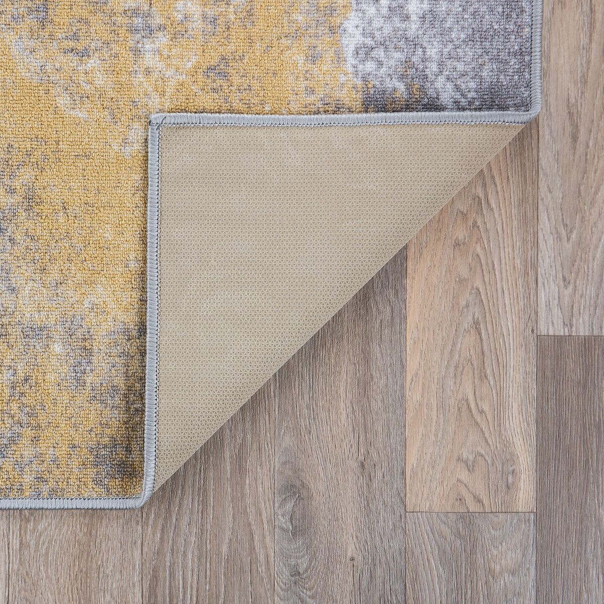 World Rug Gallery Contemporary Distressed Abstract Non Slip Area Rug: Stain & Fade-Resistant, Low Loop Pile - thumbnail 4