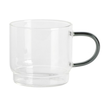 Gibson Soho Lounge 4-Piece Stackable Glass Espresso Cup Set with Rack