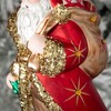 7.75"H Sullivans Christmas Fancy Glass Santa Ornaments  Red-Gold - 2 of 2