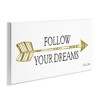 Stupell Industries Follow Your Dreams with Arrow Wall Plaque Art, 17" x 7" - 2 of 4
