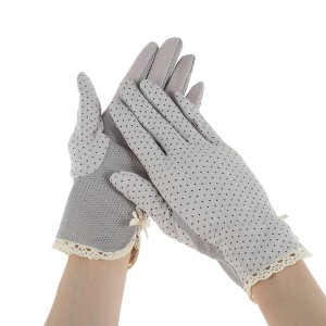 Unique Bargains Women's Bow Sunblock Mittens 1 Pair - 1 of 4