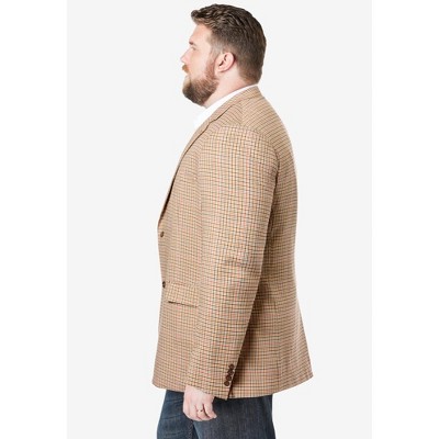 KingSize 2-Button Classic Blazer - 66, Natural Check — фото 3